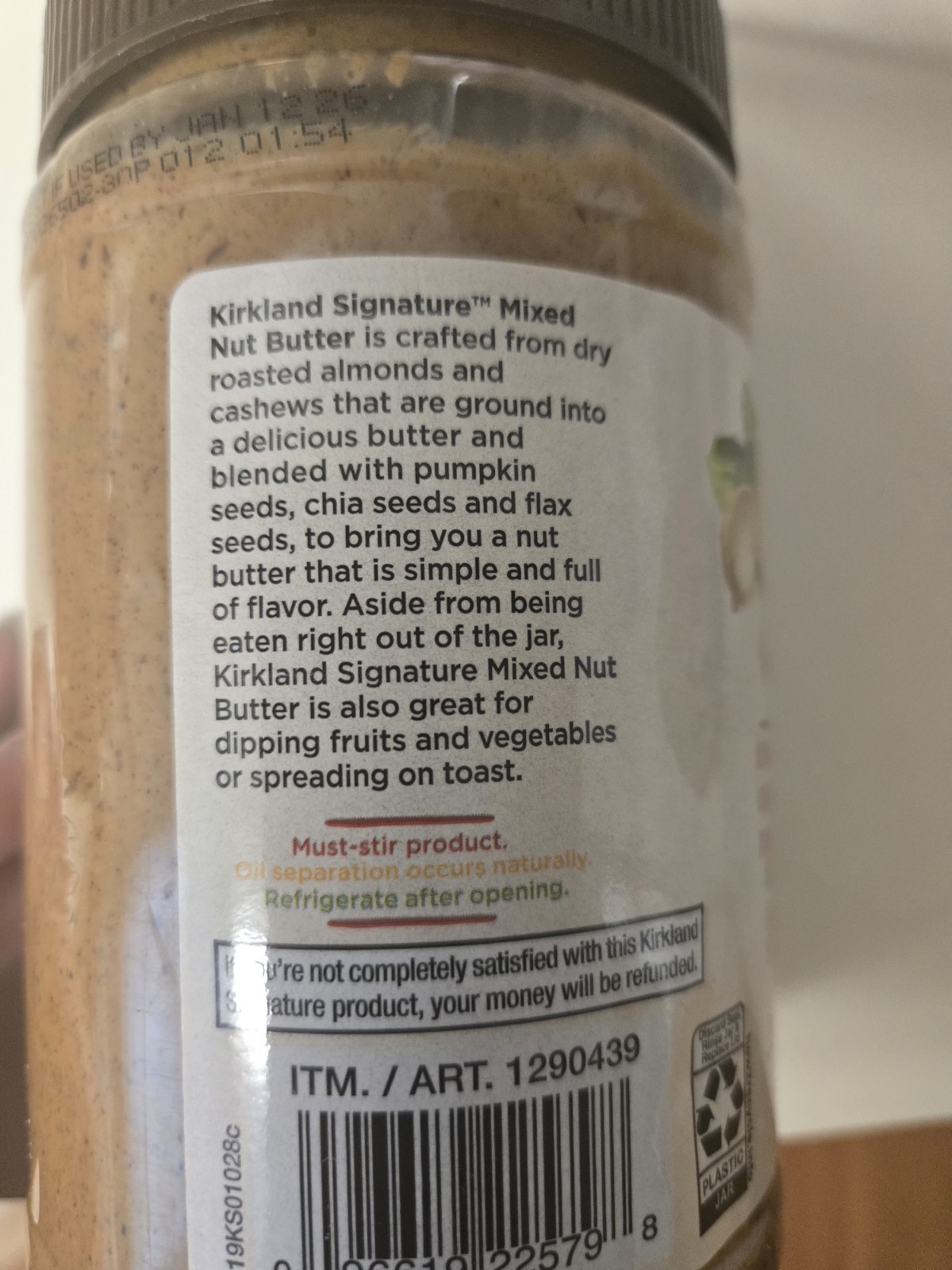 Kirkland Signature Mixed Nut Butter 755g