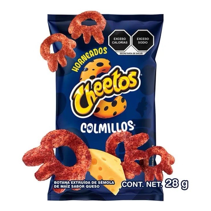 5X CHEETOS COLMILLOS – SABRITAS MEXICANAS (5 Paquetes de 28g c/u)