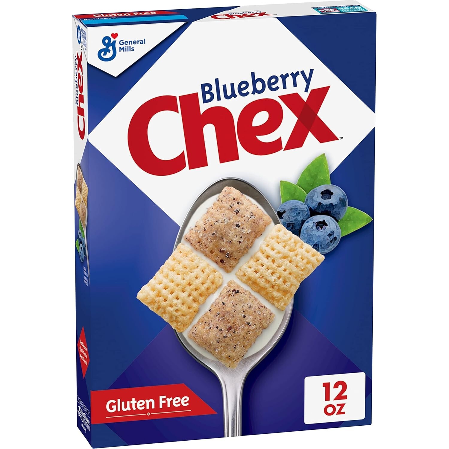 Blueberry Chex Cereal, Gluten Free Breakfast Cereal, Made with Whole Grain, 12oz