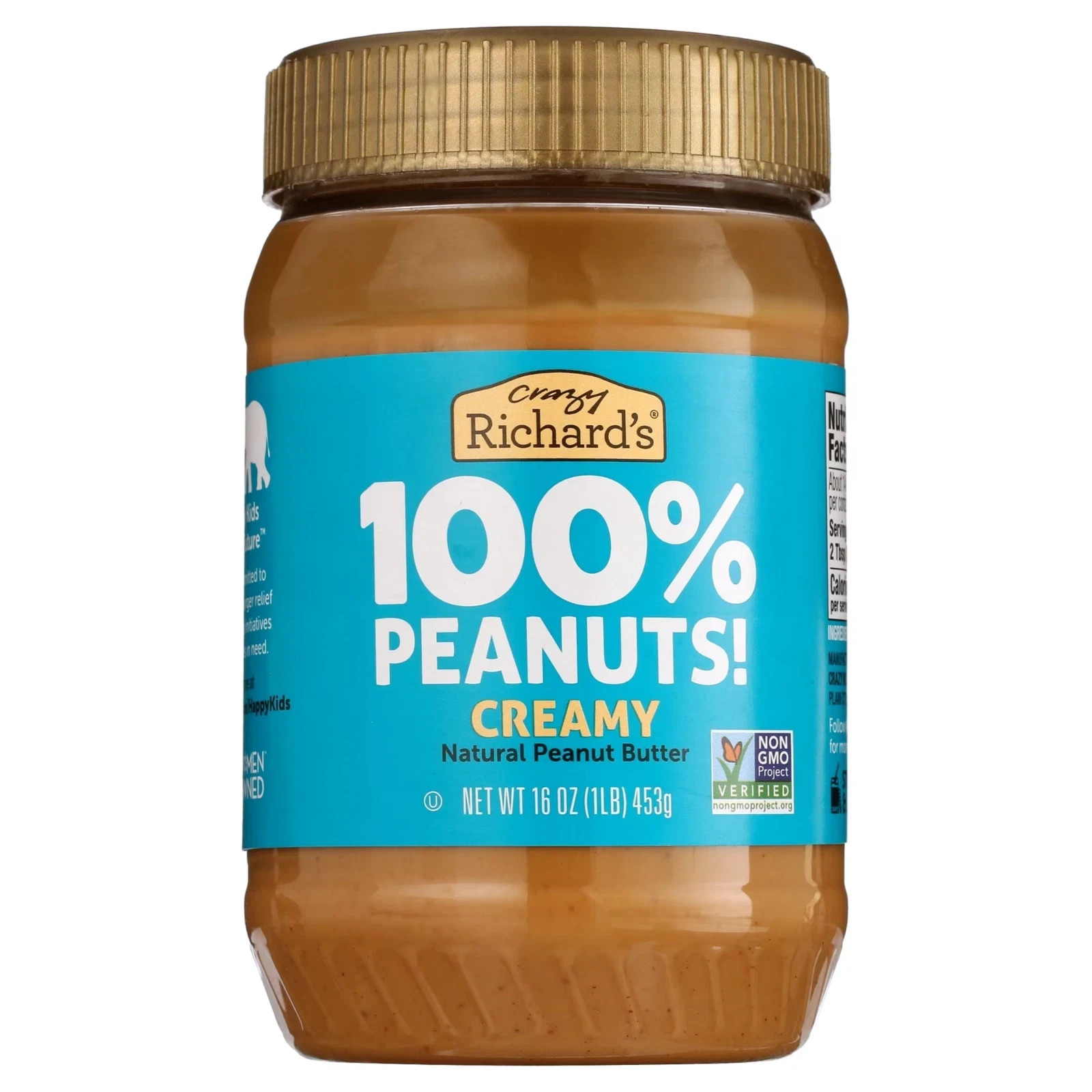 (2 pack) Crazy Richard’s All-Natural Creamy Peanut Butter, 16 oz,,.