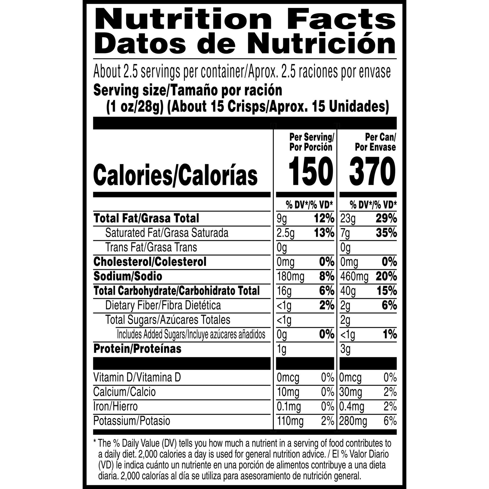 Pringles Potato Crisps Chips, 2.5 Ounce (Pack of 12), 12 Cans (2.5 Can)