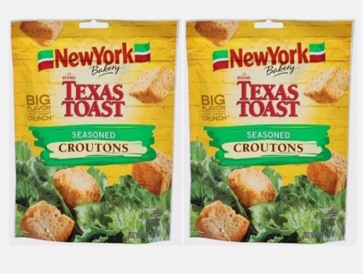 2 pk. New York Texas Toast Seasoned Croutons – Exp. Aug. 5, 2026