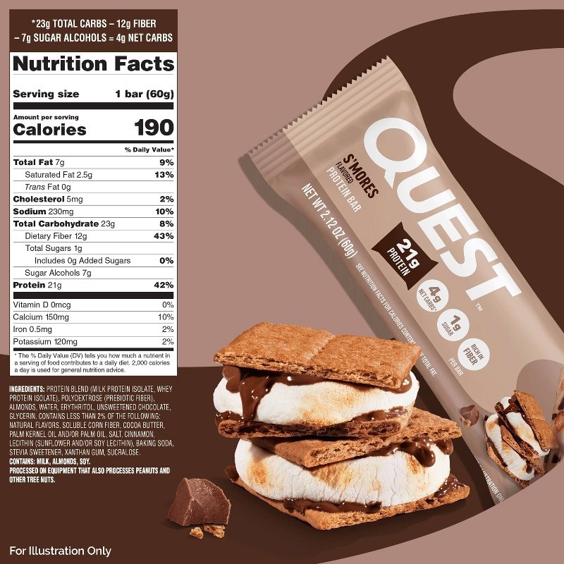Quest Nutrition S’mores Whey Protein Bars