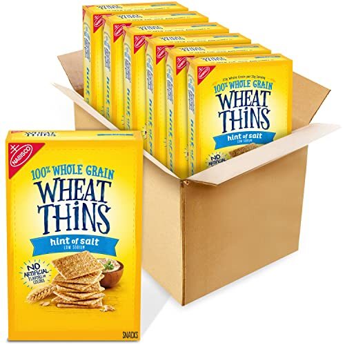 Wheat Thins Hint of Salt Low Sodium Whole Grain Wheat Crackers 6-8.5 oz Boxes