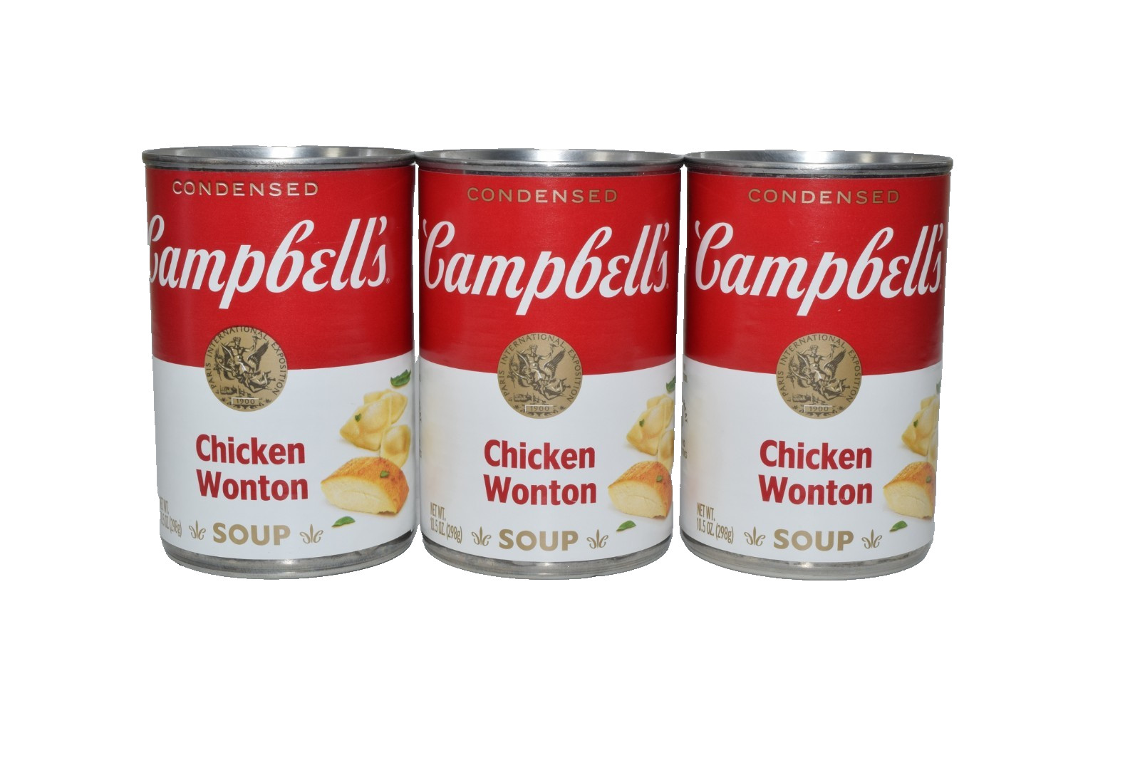 Campbell’s Chicken Wonton Soup Condensed 10.5 oz Exp.07/26 – Lot of 3