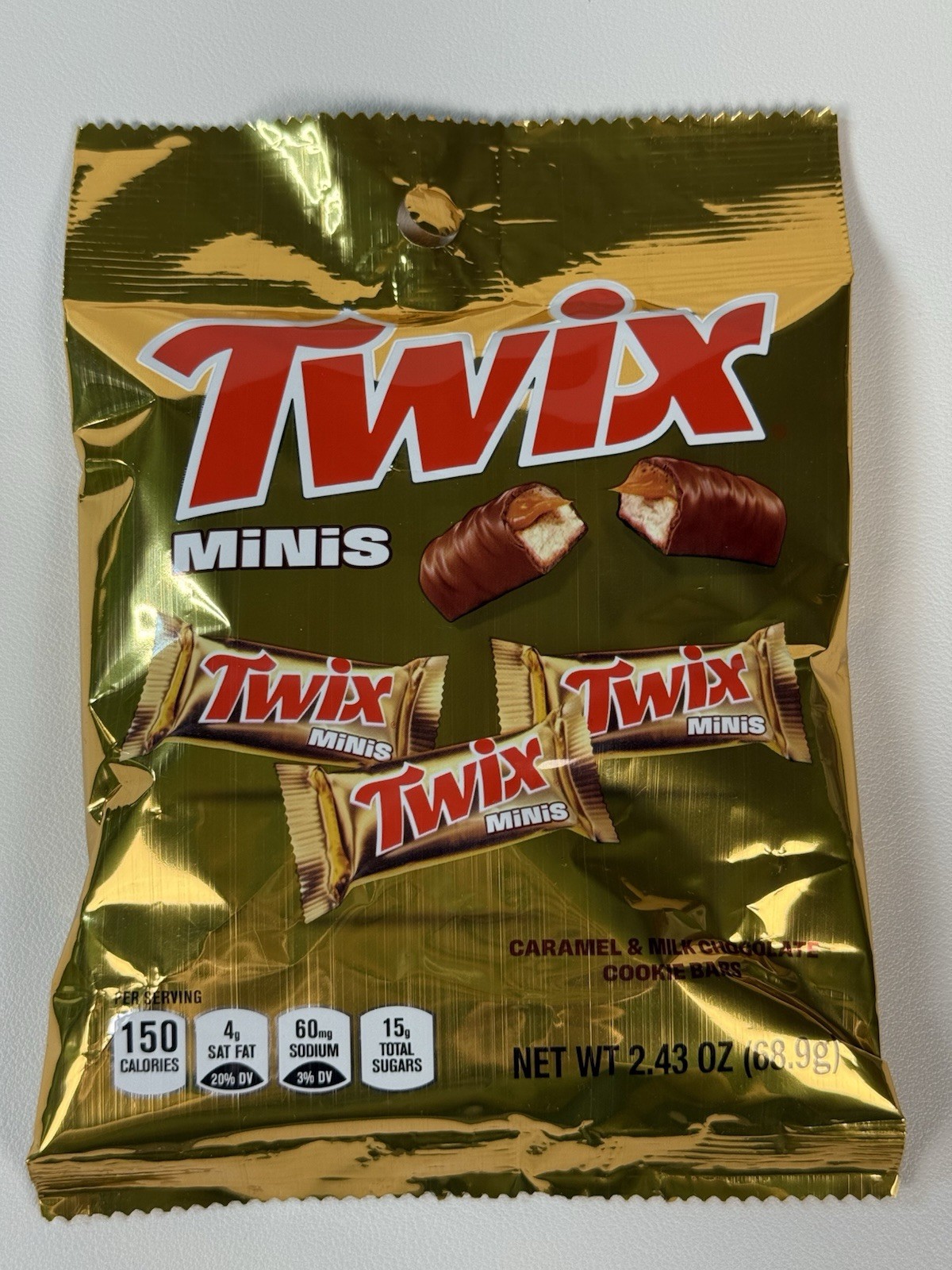 🍫 Twix Minis Chocolate Bars Caramel Cookie Candy Bar Bag, – Comb.SHIP +$1/ea