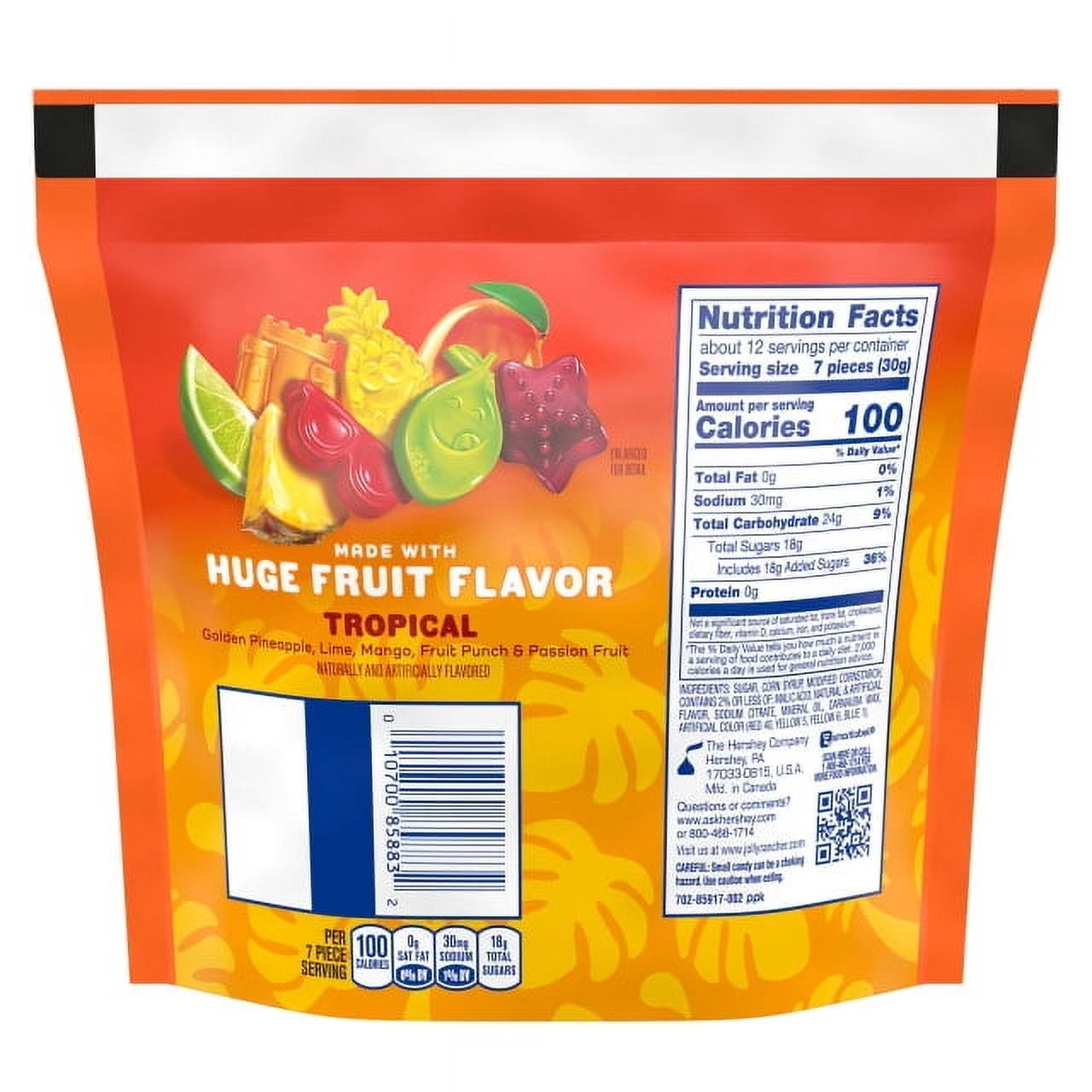 JOLLY RANCHER Tropical Fruit Flavored Gummies, 13 oz Bag