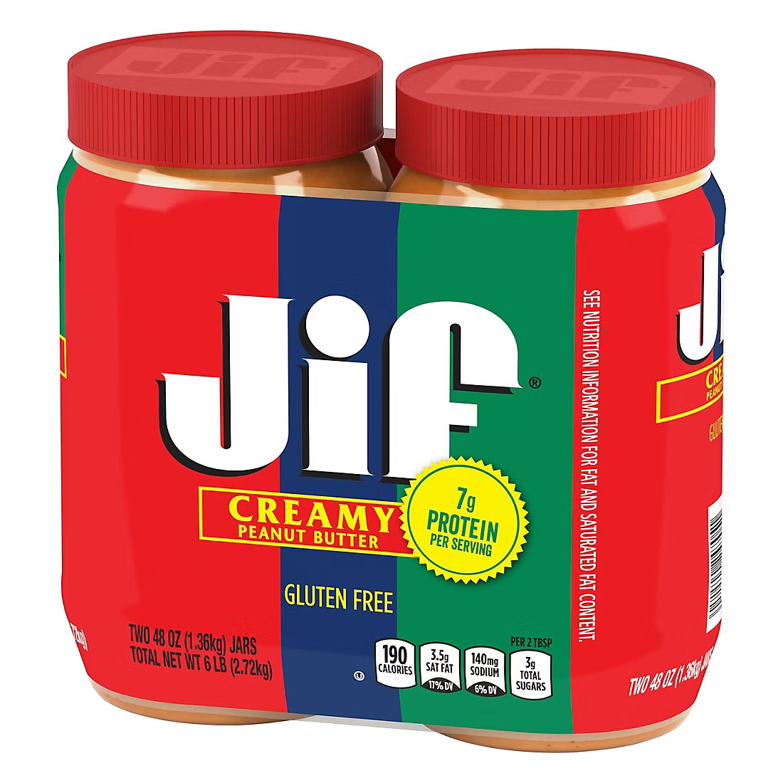 Jif Creamy Peanut Butter (48 oz., 2 pk.) Great Price