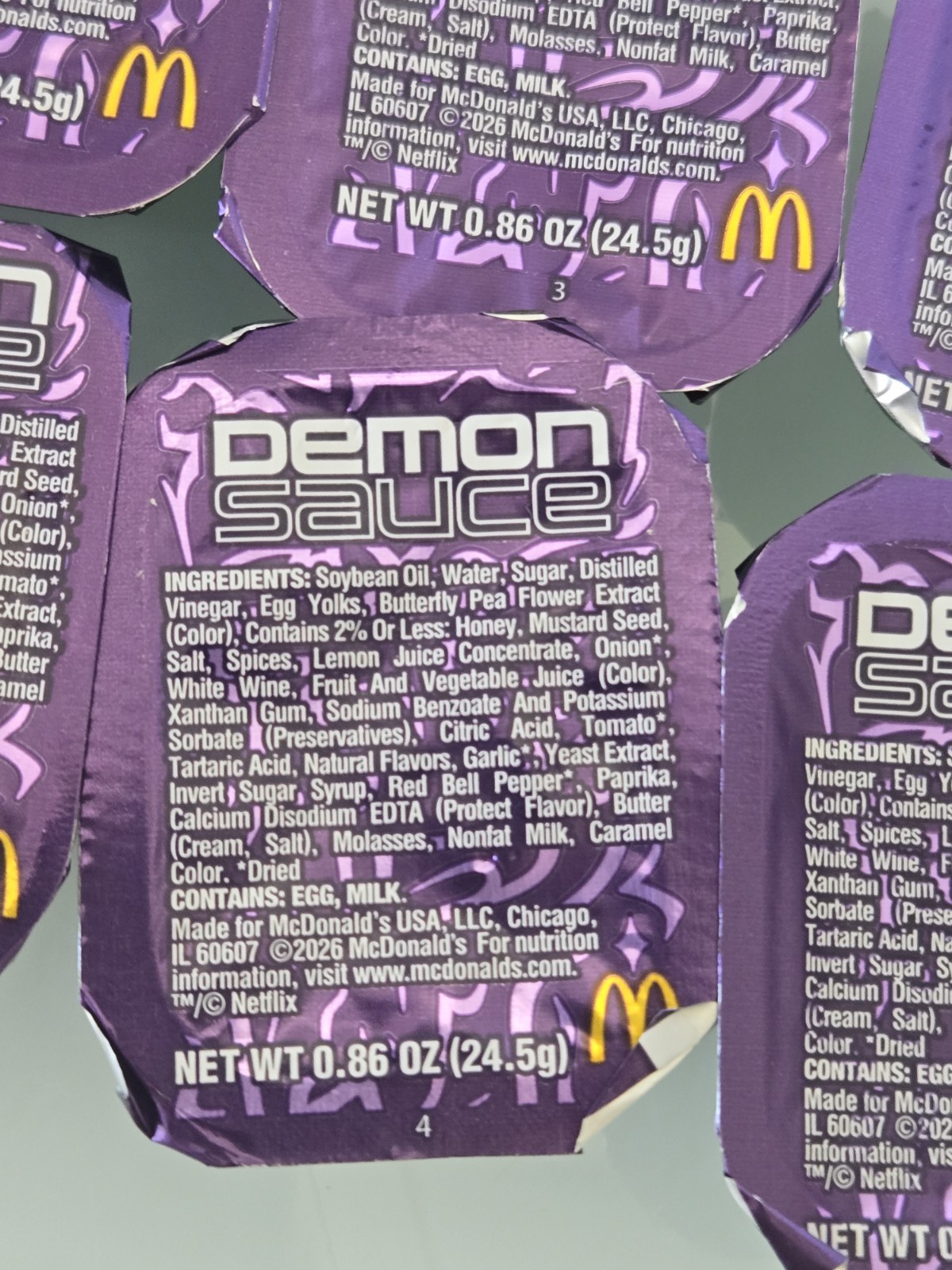 2026 McDonald’s K-Pop Demon Dipping Sauce 26 Count