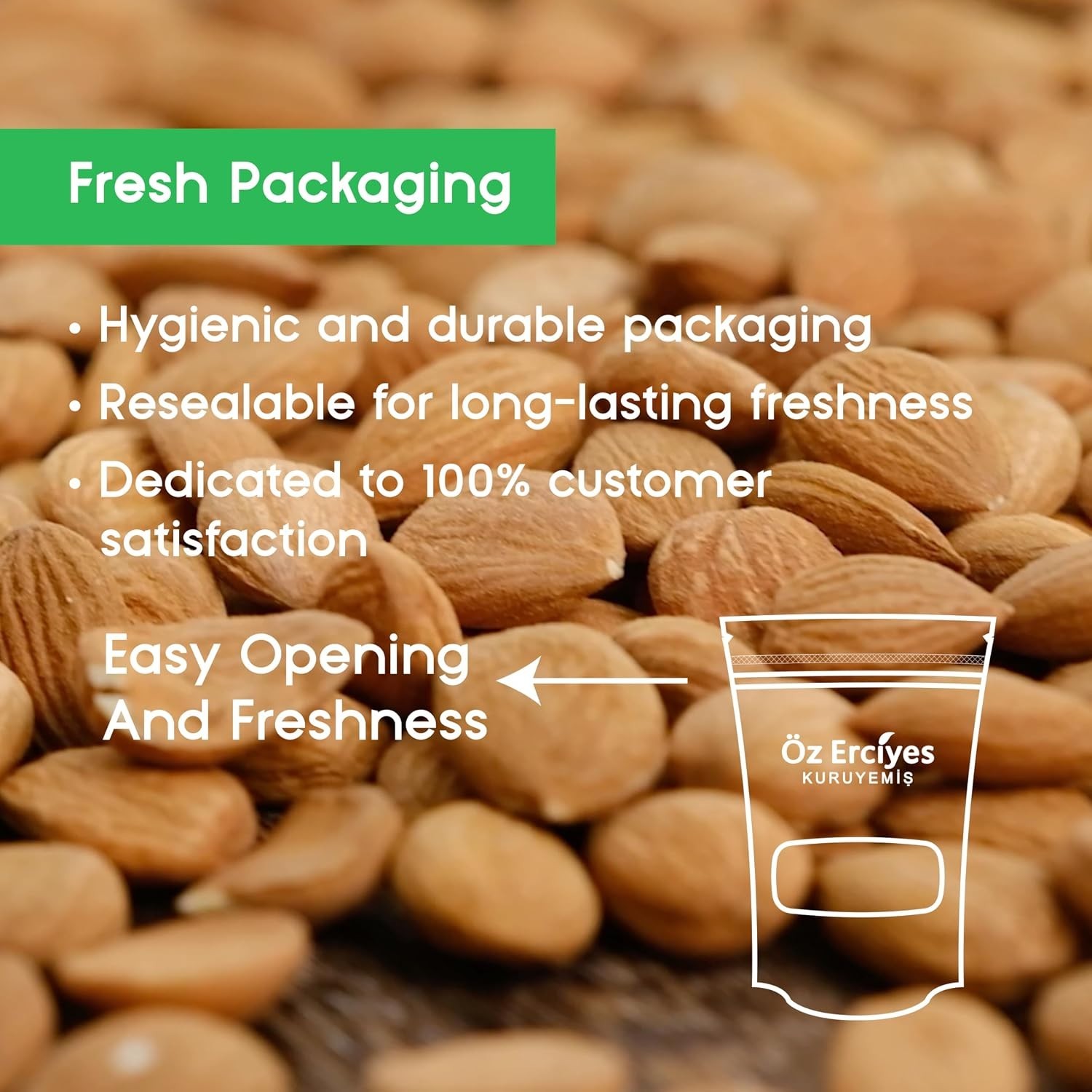 Organic Bitter Raw Apricot Kernels – 8.8 Oz Pouch Packed Fresh and Safe