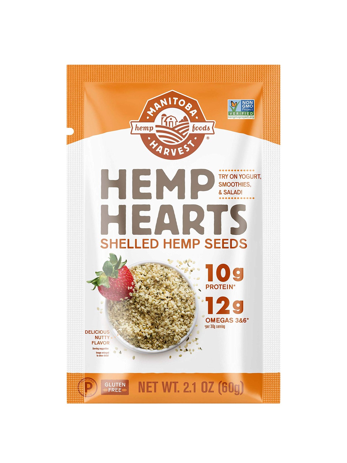 Manitoba Harvest Organic Hemp Hearts 2.1 Ounce Pack of 12 Protein Superfood S…