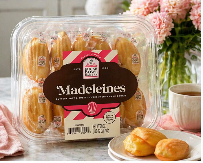 4PACK Sugar Bowl Bakery Madeleine Cookies 1 oz Each 28-Count, Kosher Certified