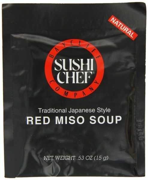 Sushi Chef Red Miso Soup 0.53 oz Packets, Case of 12 Packets