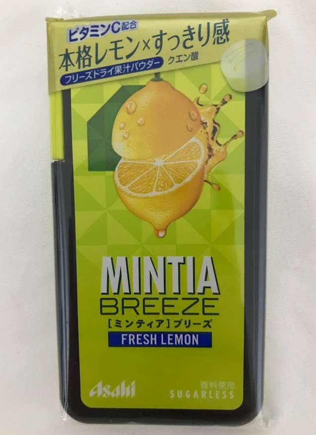 Asahi Mintia Breeze Fresh Lemon sugarless 30 tablets from Japan