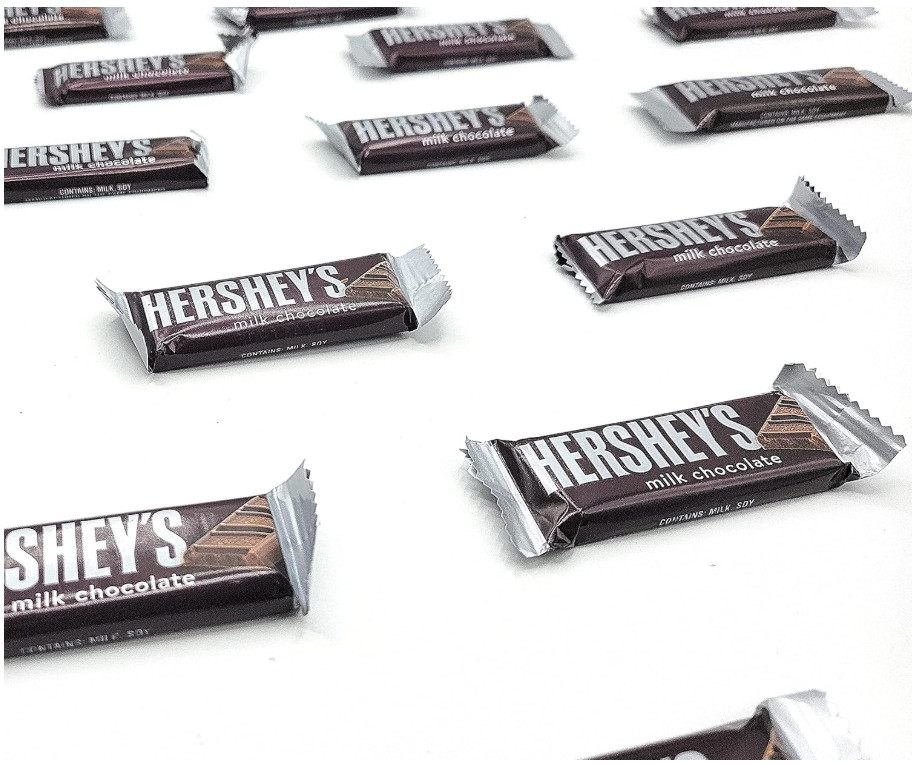 HERSHEY’S Milk Chocolate Snack Size Candy Bar, 5 Pound Bulk Package