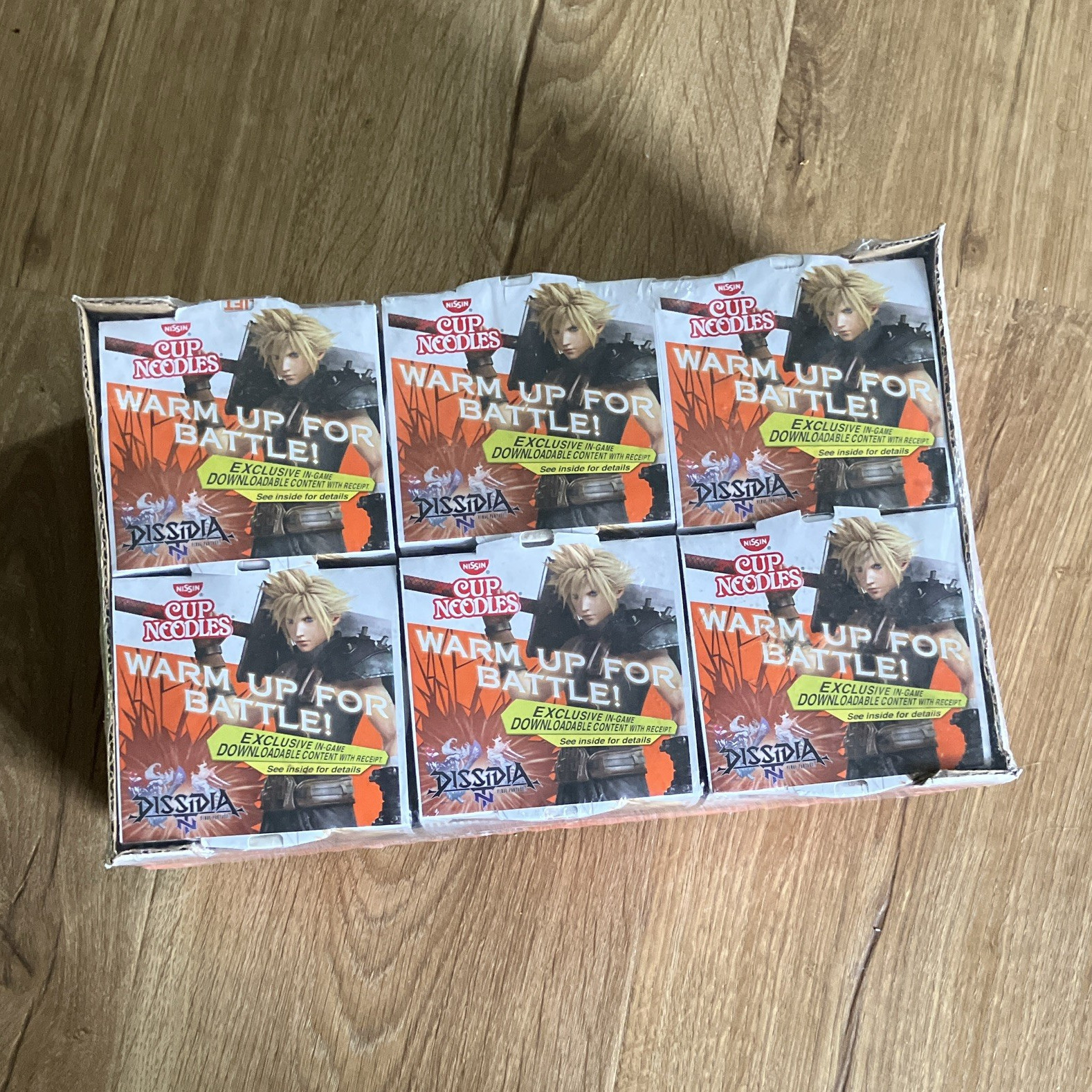 Final Fantasy Dissidia NT Branded Cup Noodles, Chicken, 6 Pack