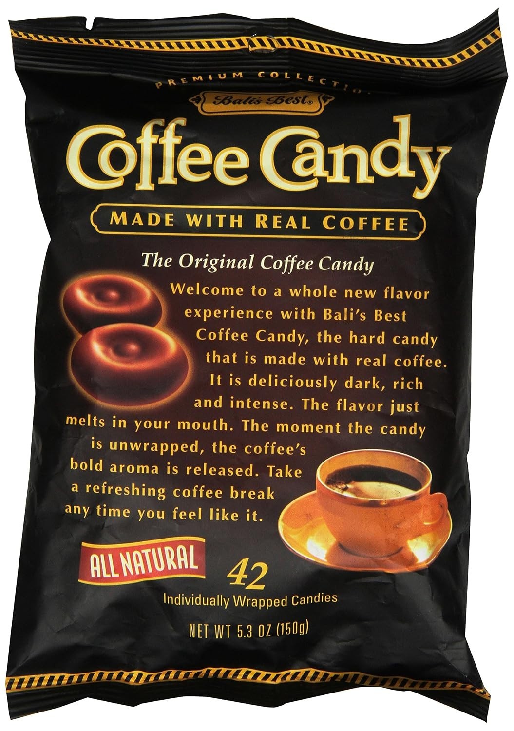 Coffee Taffy Treats – 42 Individually Wrapped Pieces Perfect for Gifting