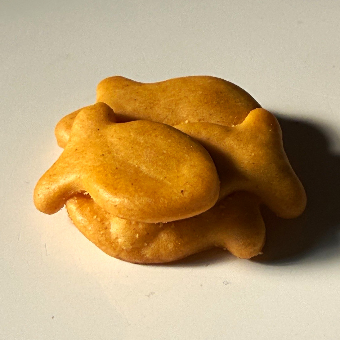 School of 5 fish – Goldfish crackers error