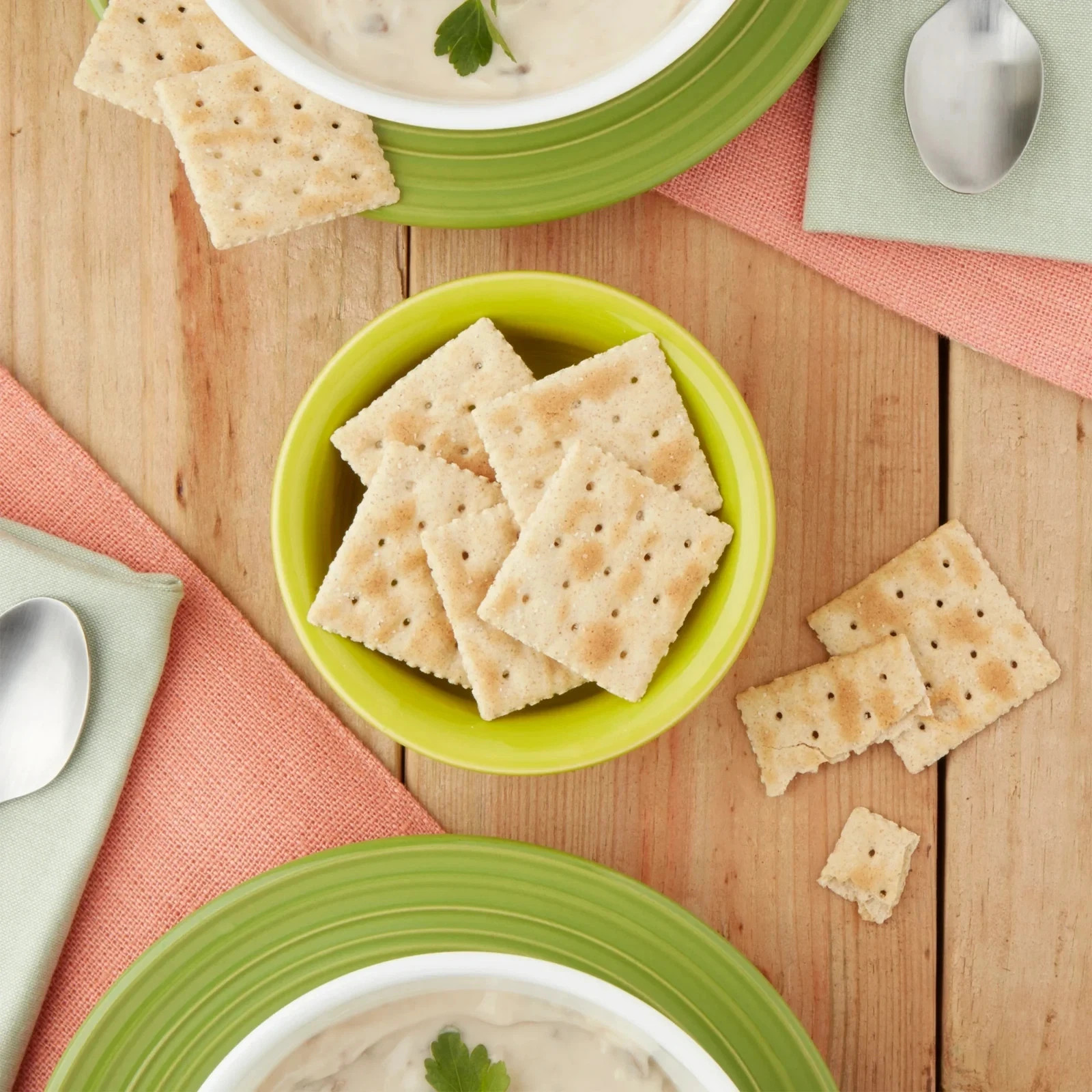(3 pack) Great Value Whole Grain Saltine Crackers, 16 oz, 4 Count