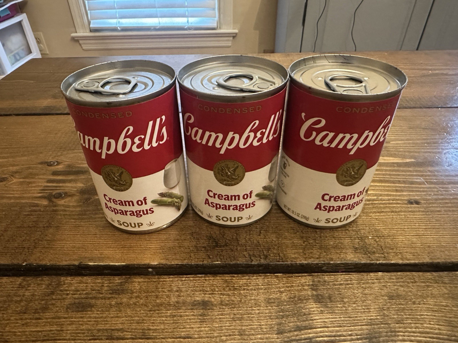 Condensed Cream of Asparagus Soup 10.5 oz, 3 Cans, Best By December /2026