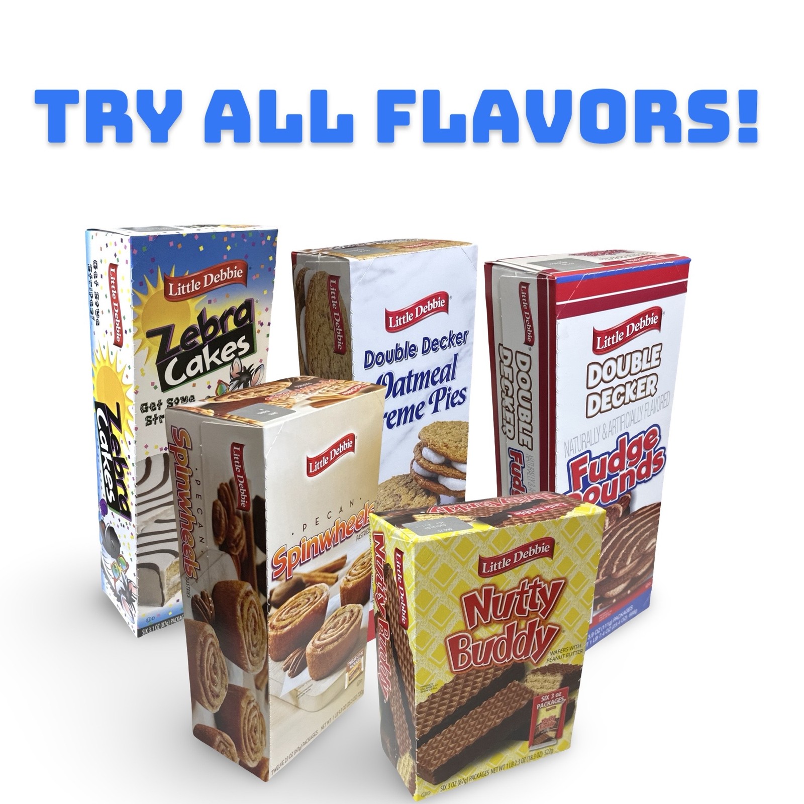Little Debbie Mega Sized Cakes Combo Packs | Includes: Oatmeal Double Decker Rou