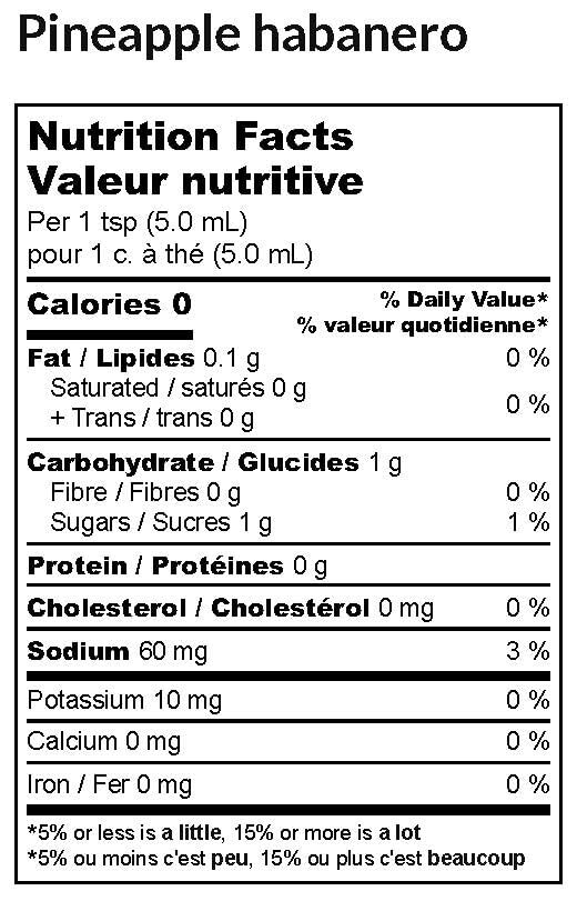 Heartbeat Pineapple Habanero Hot Sauce 6 Oz Sweet Spicy Vegan Blend