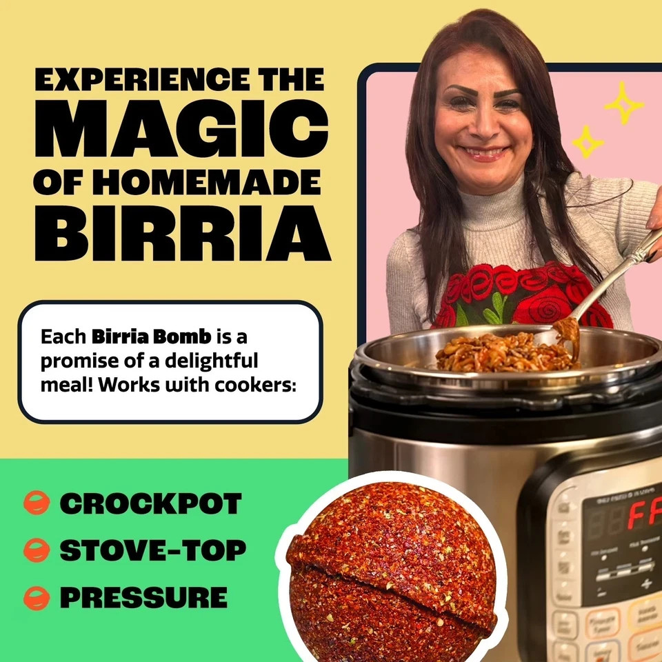 EZ Bombs Birria Bomb Seasoning, 1 Pack, Authentic Mexican Spice Mix for Tacos.