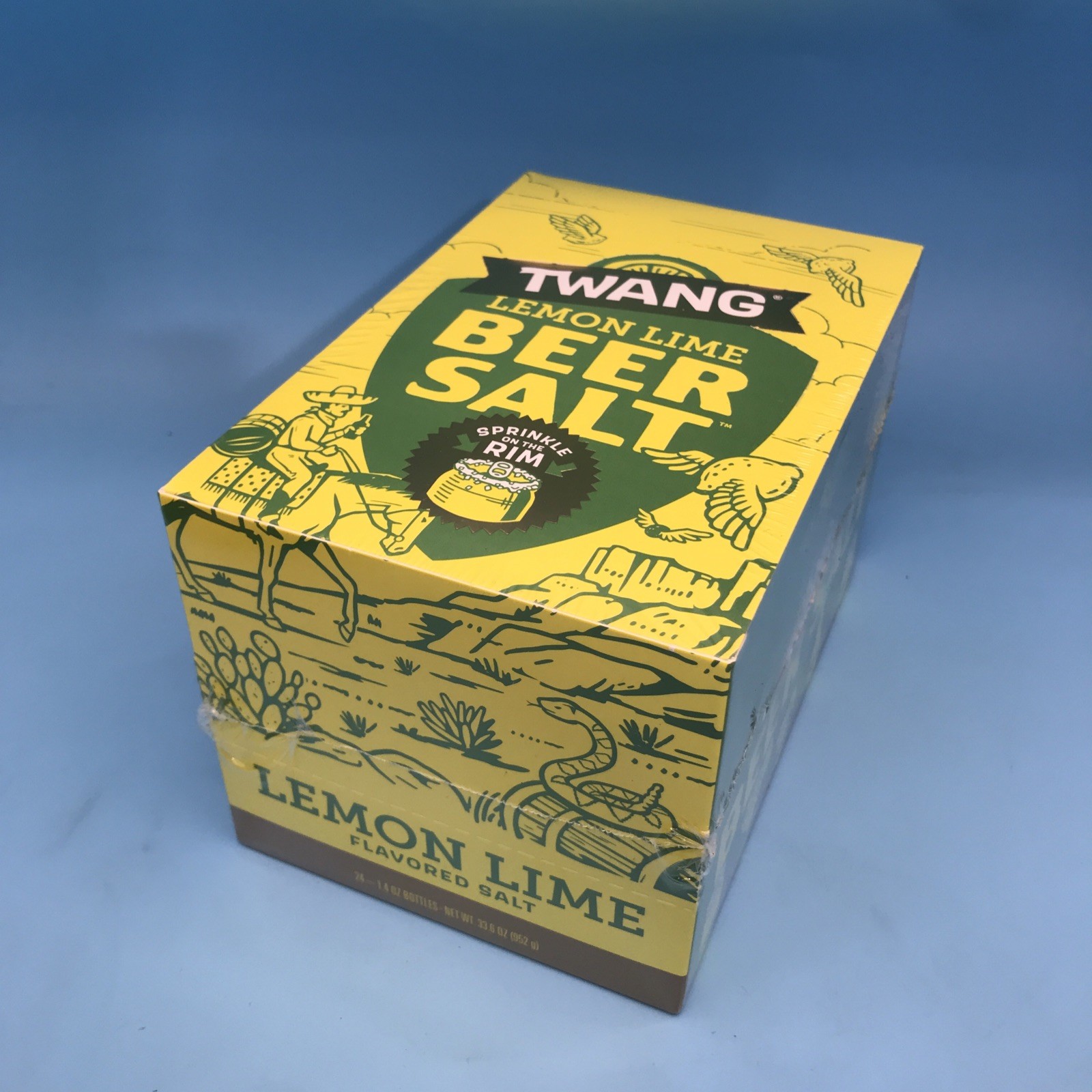 Twang the Original Beer Salt Lemon Lime 1.4 oz Bottles Bulk 24 Count Box