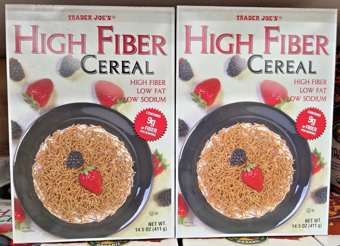Trader Joe’s High Fiber Cereal Low Fat Low Sodium 14.5oz 411g (2 Boxes)