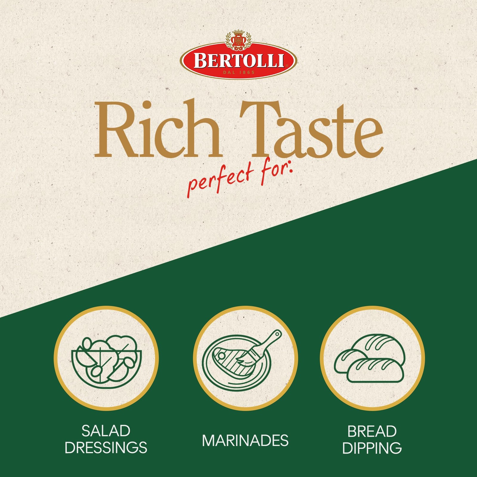 Bertolli Extra Virgin Olive Oil, Rich Taste, 50.7 fl oz Fl Oz (Pack of 1)