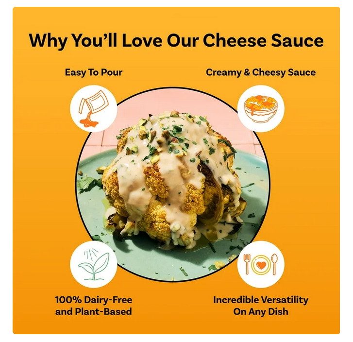 Daiya Dairy Free Gluten Free Cheddar Cheese Sauce, Vegan, 14.2 oz (Shelf-Stable)