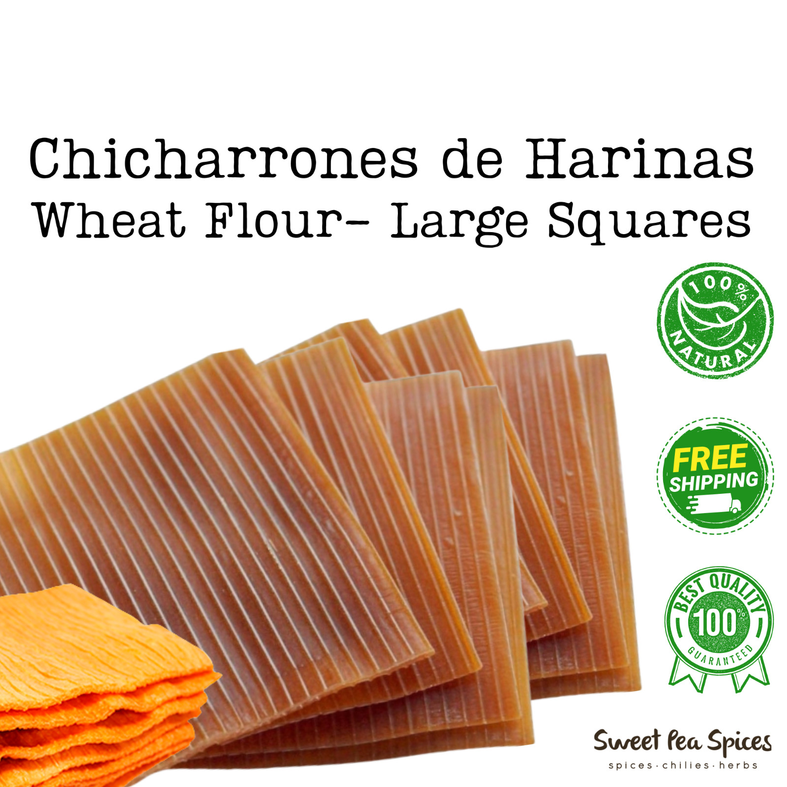 Duro Large Square 1 lb – Chicharron De Harina Rectangular – Duro Preparados