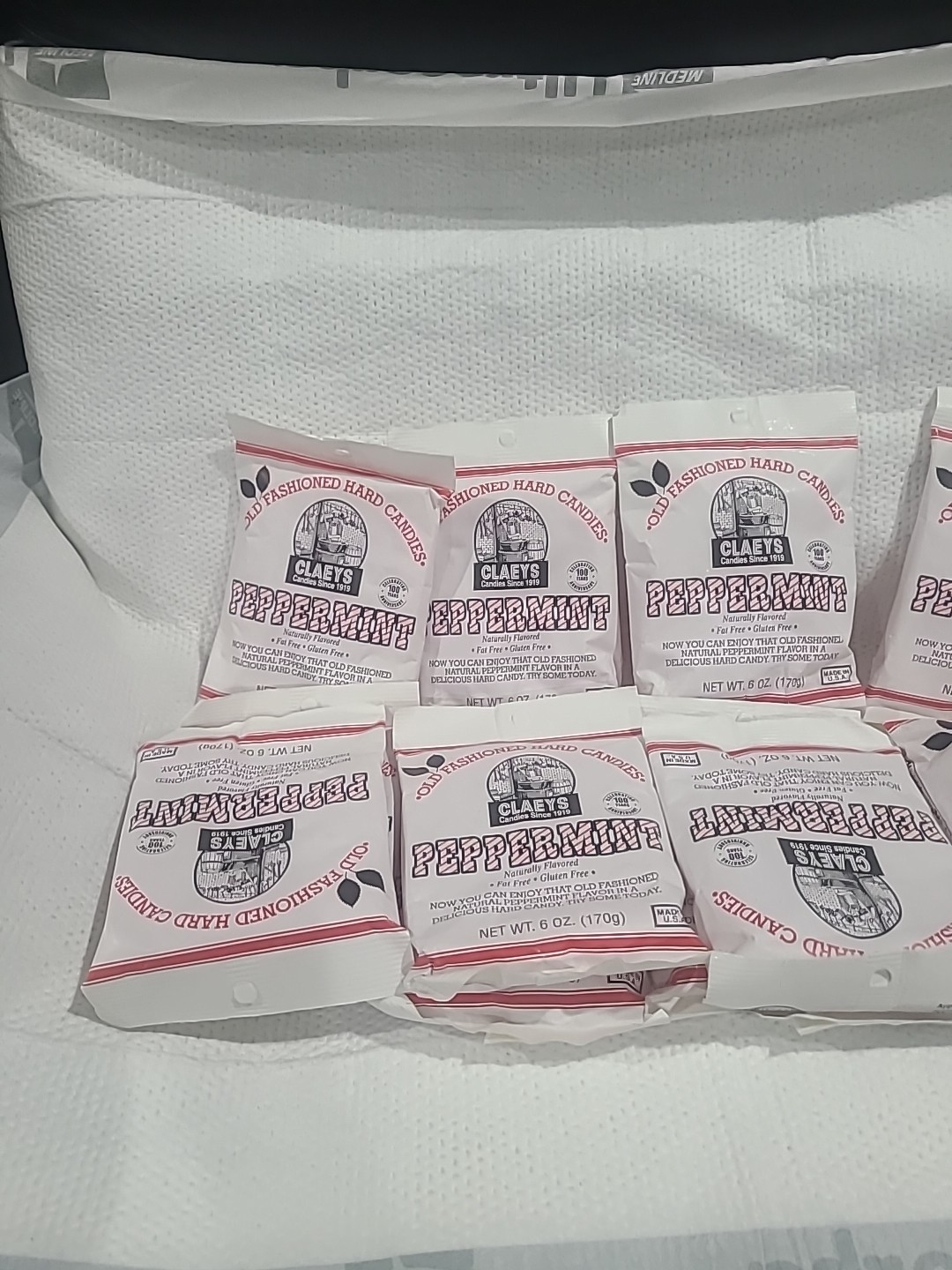 Claey’s Natural Peppermint Drops, 6-Ounce Packages (Pack of 12) BB 03/25