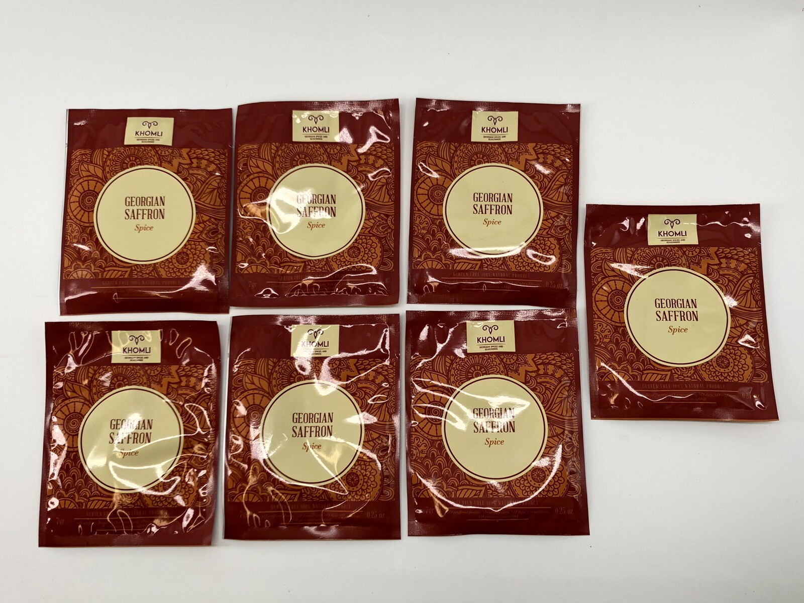 7 each Georgian Saffron spice .25 oz Khomli Natural Product