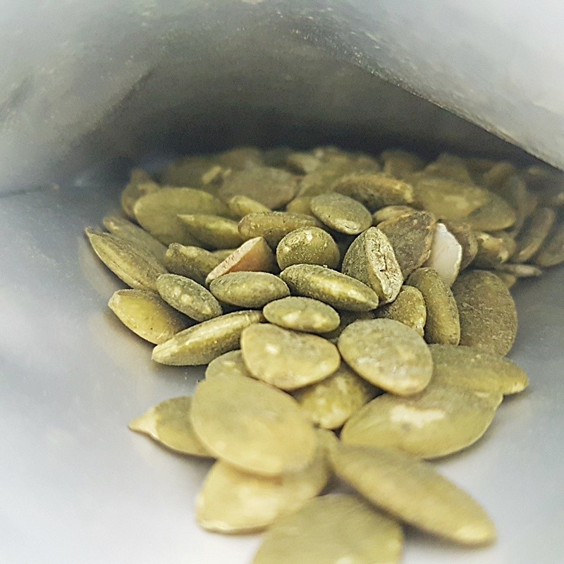 Roasted Pumpkin Kernels vegetarian snack seeds Thailand Halal flower food brand