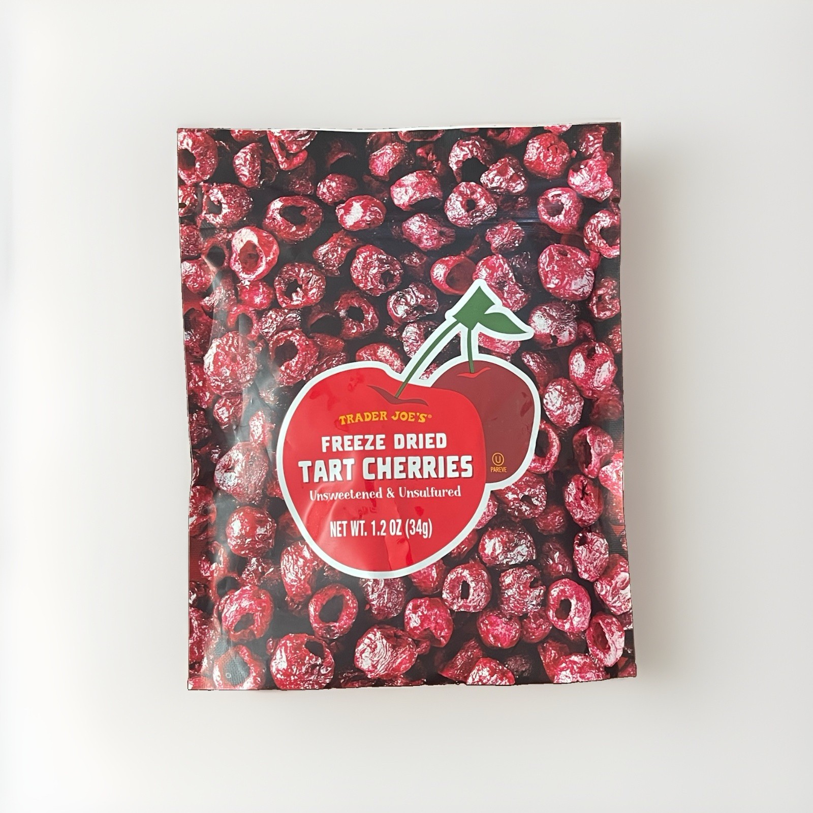 4 Packs Trader Joe’s Freeze Dried Tart Cherries -1,2 oz/34 g each – EXP 11/2027