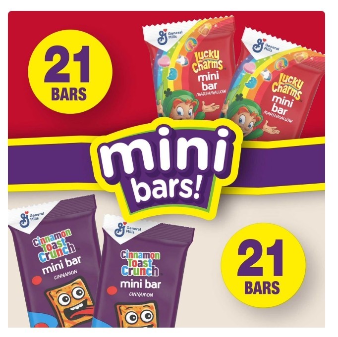 Lucky Charms and Cinnamon Toast Crunch Mini Treat Bars 42 ct.