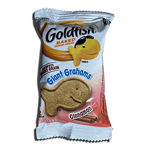 Goldfish Giant Graham Cracker Shaped Gold Fish | Individual Packs of 2 | Pack