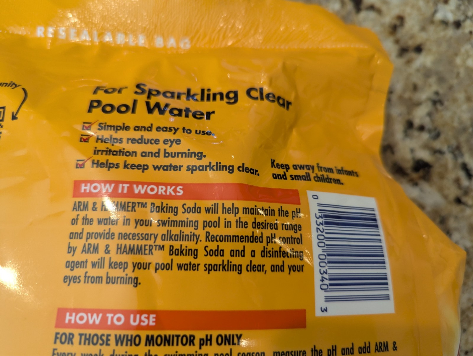 Arm & Hammer Pure Baking Soda Bulk Size 13.5 lbs exp: 02/2028