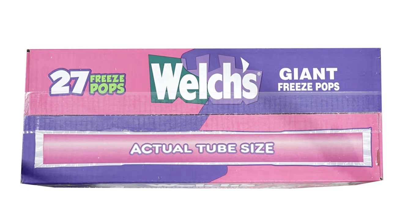 Welch’s Soda Ice Pops 27ct Giant Freeze Pops Variety Pack Freezer Treats Bulk