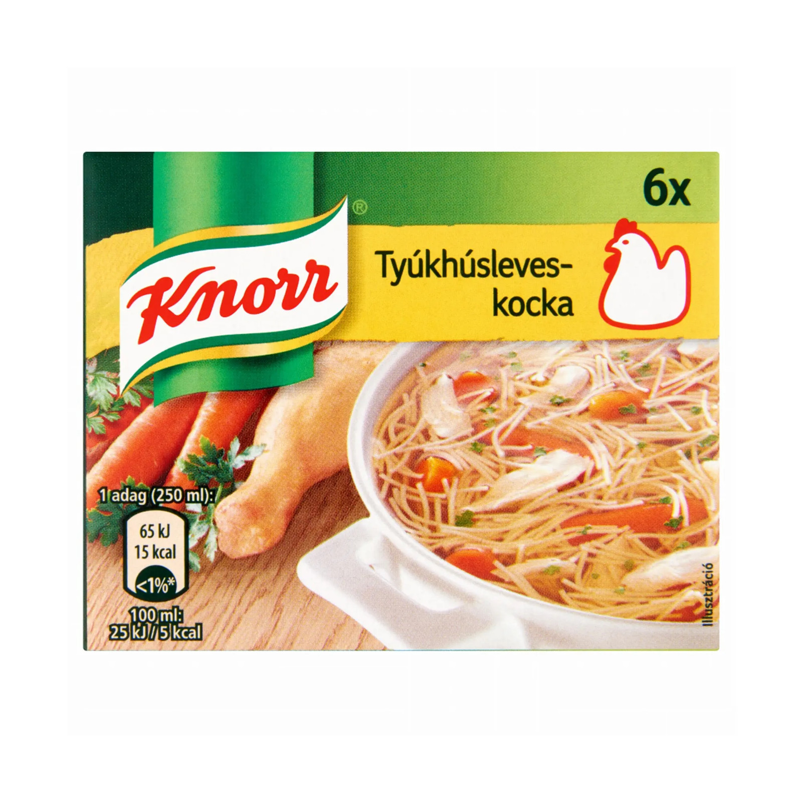 20x Hungarian KNORR Chicken Soup Spice Cube – Tyúkhúsleves Kocka 60g / 2.1oz