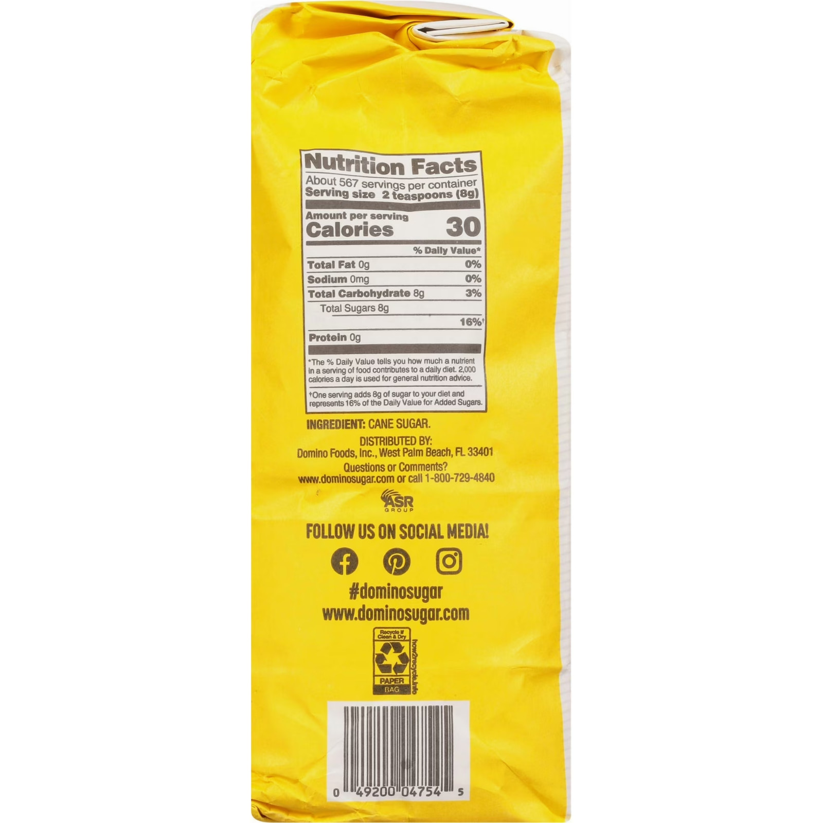 Domino Premium Pure Cane Granulated Sugar, 10 lb Free and Fast Shipping…