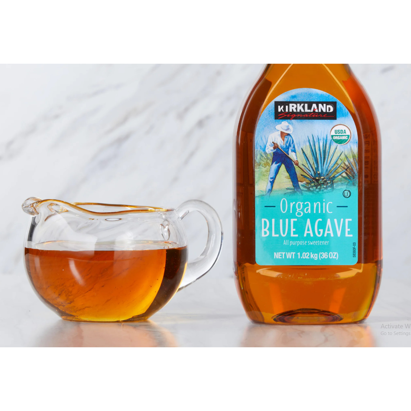 Kirkland Signature Organic Blue Agave 36 oz 2 ct Nector Sweetener Syrup Vegan