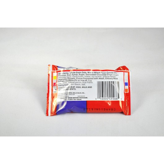 Betty Crocker Individually Wrapped Double Chocolate Oatmeal Bar, 1.24 Ounces,