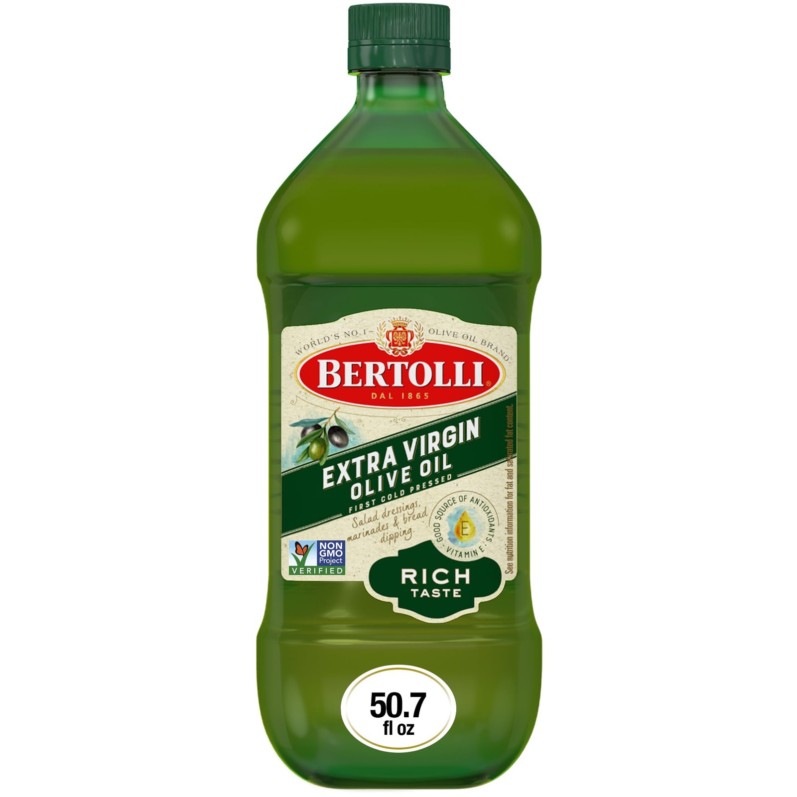 Bertolli Extra Virgin Olive Oil, Rich Taste, 50.7 fl oz Fl Oz (Pack of 1)