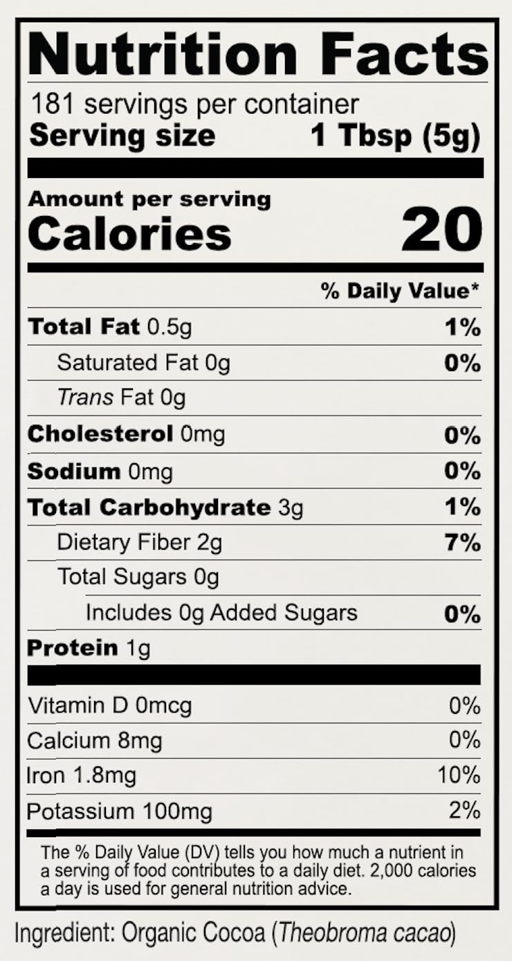 Anthony’S Organic Cocoa Powder, 2 Lb, Gluten Free, Non GMO, Unsweetened