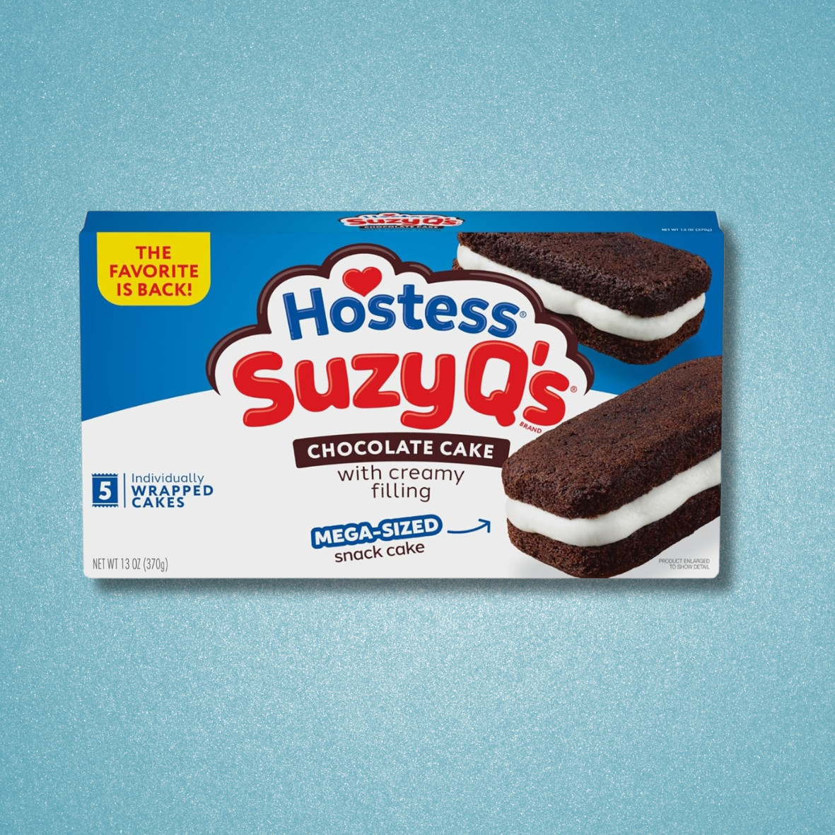 Suzy Q’s Chocolate Snack Cakes with Creamy Filling, 13 oz Box (5 Count)