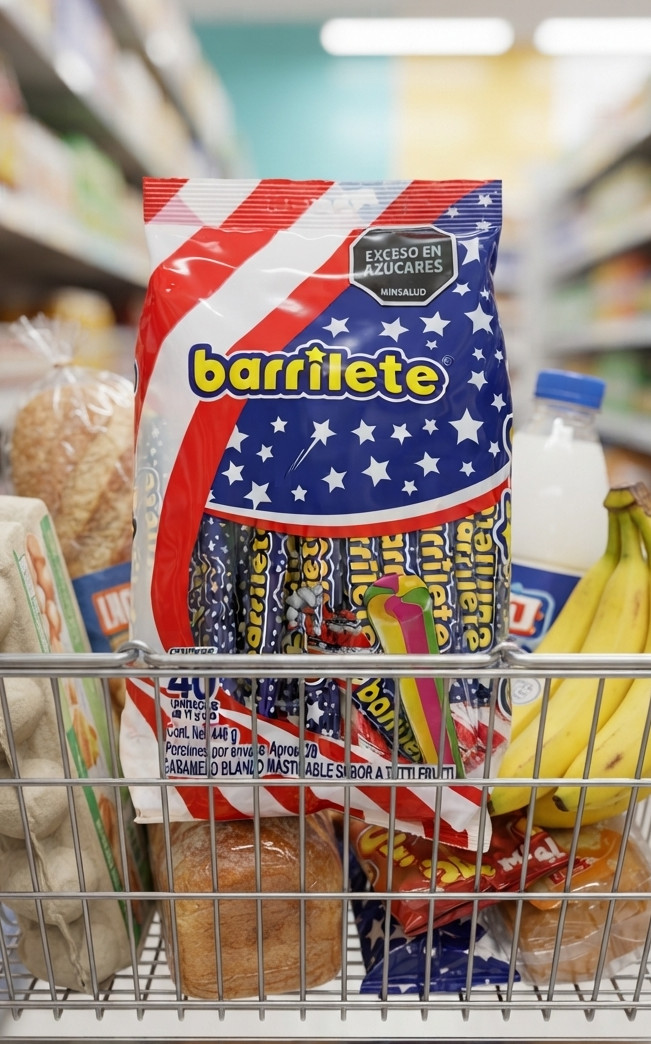 Barrilete Tutti Frutti Chewy Candy 40 Pack Soft Fruit Sweets Wrapped 440g Bag