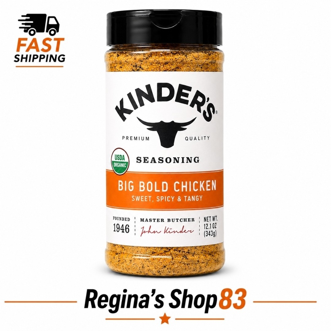 Kinder’s Big Bold Chicken Seasoning 12.1oz USDA Organic Sweet Spicy Tangy Blend