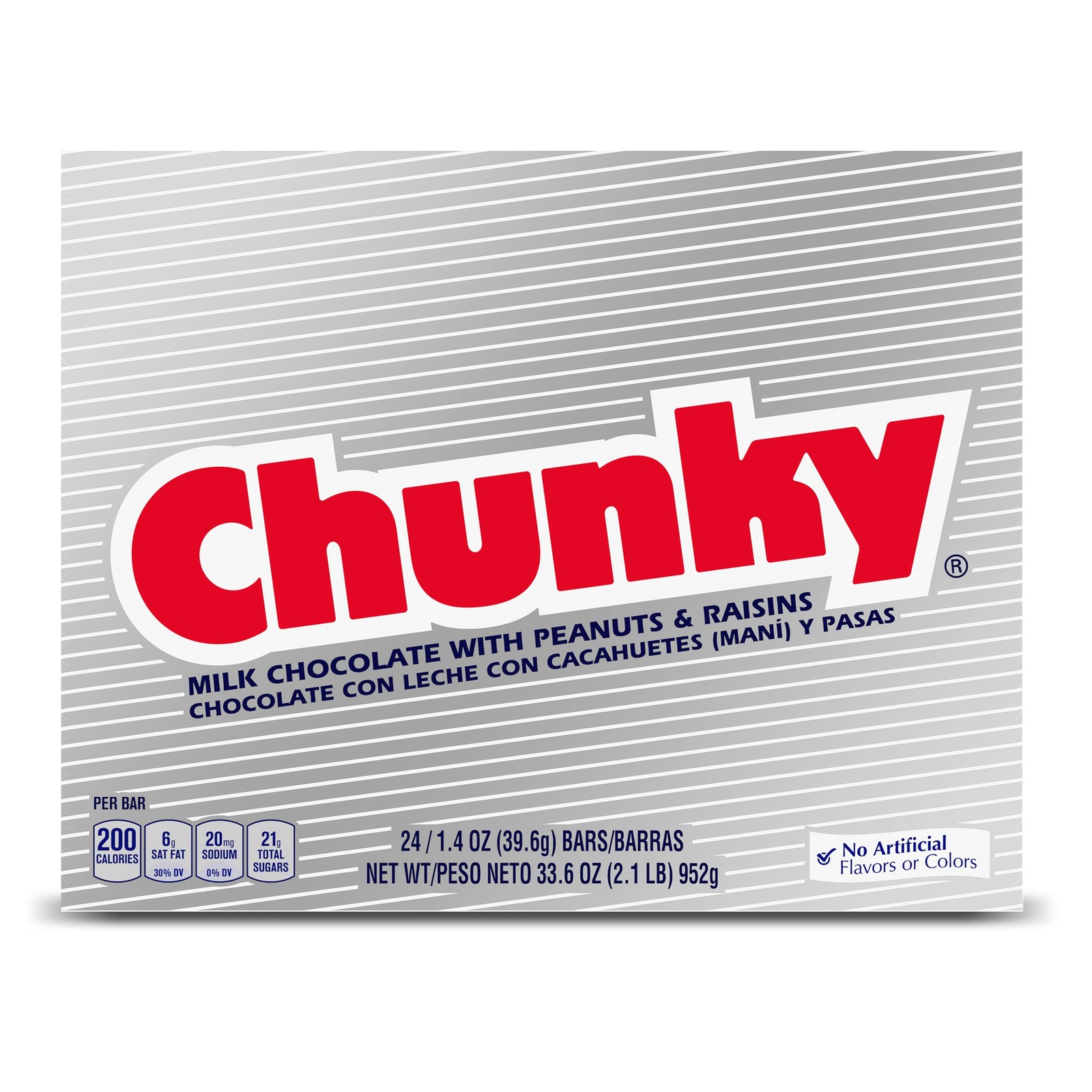 Bulk 24 Pack Milk Chocolate Peanut Raisin Candy Bars, Individually Wrapped,